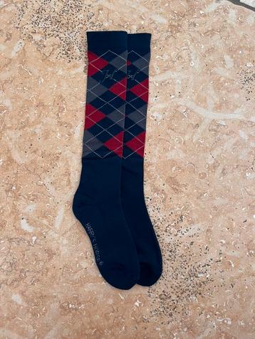 Harry’s Horse paarijsokken - Blauw geruit - Maat M (36-40) beschikbaar voor biedingen