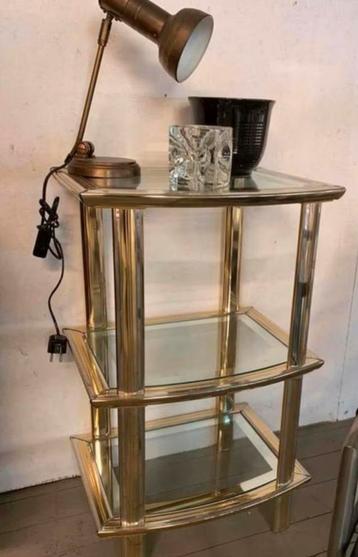 Bijzettafeltje Vitrine etagère van Renato Zevi Italië jaren beschikbaar voor biedingen