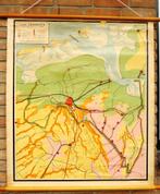 Een mooi schoolkaart van de prov Groningen in klassieke uitv, Antiek en Kunst, Antiek | Schoolplaten, Ophalen of Verzenden, Aardrijkskunde