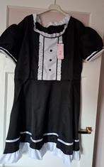 Serveerster jurk 4-delig zwart / wit grote maat, Ophalen, Carnaval, Maat 46/48 (XL) of groter, Nieuw