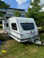 Caravan Dethleff’s C’Go 535 QSK 2016, Caravans en Kamperen, Caravans, Standaardzit, Schokbreker, Stapelbed, Tot en met 6