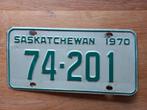 Kentekenplaat nummerbord Saskatchewan Canada, Ophalen of Verzenden, Gebruikt, Auto's