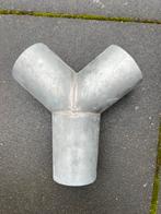 Zinken Y-stuk 80mm, Doe-het-zelf en Verbouw, Buizen en Afvoer, Ophalen of Verzenden, Zo goed als nieuw, Zink, 80 mm of meer