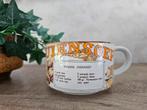 Vintage soepkom met recept Franse uiensoep retro servies, Huis en Inrichting, Keuken | Servies, Gebruikt, ., Keramiek, Ophalen of Verzenden