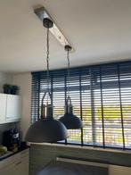 twee landelijke hanglampen, Huis en Inrichting, Ophalen, Gebruikt, Metaal, Minder dan 50 cm