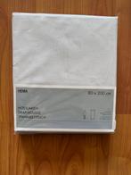 Hoeslaken - wit - 80 x 200 cm - katoen - nieuw, Eenpersoons, Nieuw, Ophalen of Verzenden, Wit