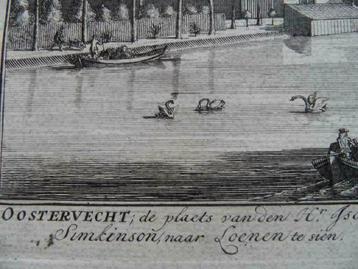71 / Loenen aan de Vecht  Huis Oostervecht Kopergravure 1719