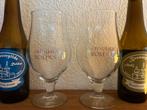 3 originele glazen Abij Rolduc brouwgilde Kerkrade bier glas, Ophalen of Verzenden, Nieuw, Glas of Glazen, Overige merken