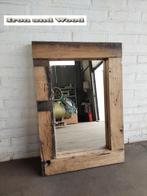 Wagondelen oud eiken spiegel afmeting lijst 79 x 55, Ophalen, Nieuw, Minder dan 100 cm, Rechthoekig