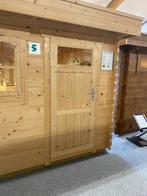 Vuren enkele deur met bovenraam, Ophalen, 80 tot 100 cm, Minder dan 200 cm, Glas