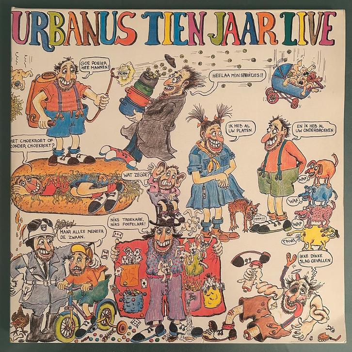 Urbanus - Urbanus 10 Jaar Live, 3LP, Cd's en Dvd's, Vinyl | Nederlandstalig, Gebruikt, 12 inch, Ophalen of Verzenden