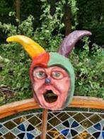 Oude vintage carnaval feestversiering kop nar hoofd masker, Antiek en Kunst, Curiosa en Brocante, Ophalen of Verzenden