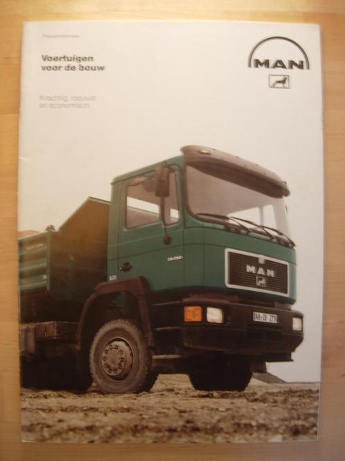 MAN Diesel G90 M90 F90 Torpedo Bouwvoertuigen Brochure 1989, Boeken, Auto's | Folders en Tijdschriften, Zo goed als nieuw, Overige merken