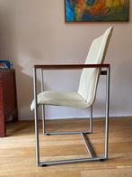 4 DESIGN EETKAMERSTOELEN HANS DAALDER, TOPKWALITEIT, Huis en Inrichting, Stoelen, Ophalen, Overige kleuren, Leer, Zo goed als nieuw