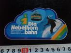 sticker Duitsland Die Nebelhorn bahn Oberstdorf Allgau, Ophalen, Zo goed als nieuw, Bedrijf of Vereniging