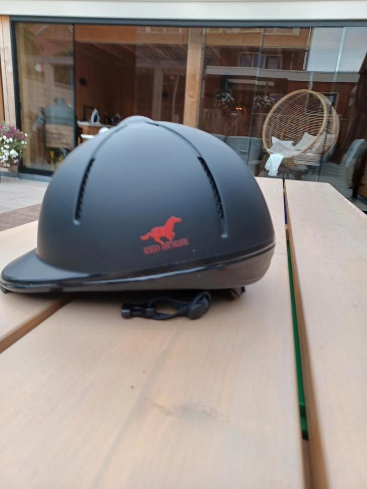 RED HORSE Rider cap zwart, Dieren en Toebehoren, Paardrijkleding, Cap, Ophalen of Verzenden