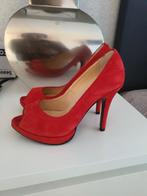 Rode peeptoes,  Yves du Beaumond maat 33, Pumps, Nieuw, Ophalen of Verzenden, Yves du Beaumond