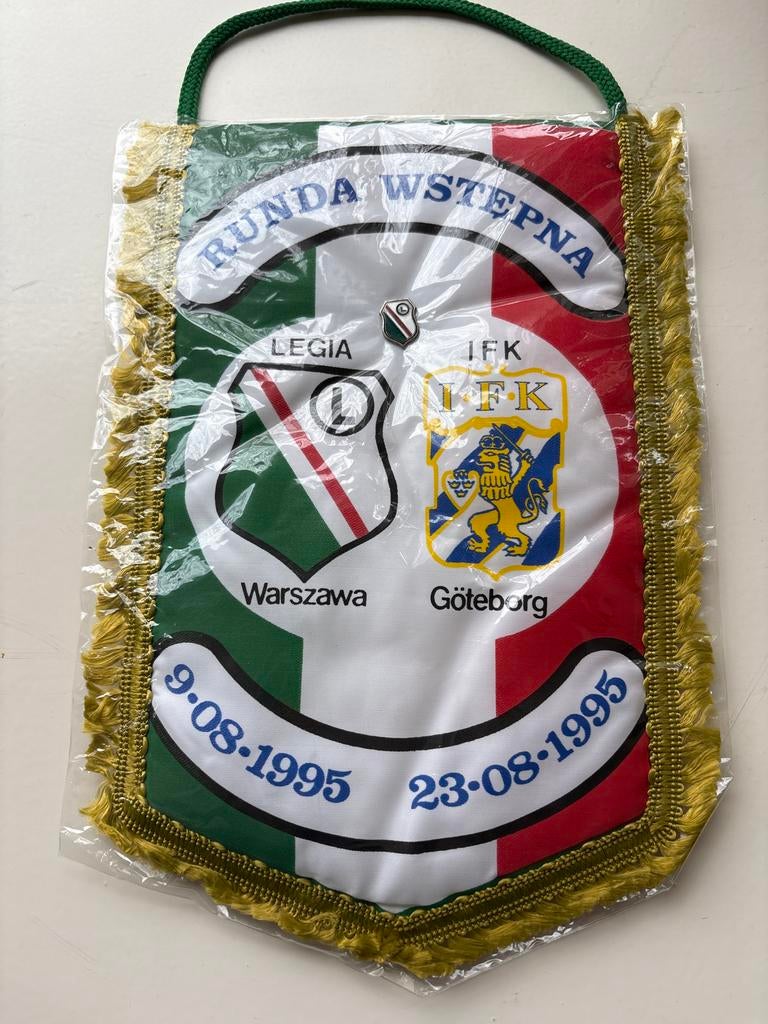 Legia Warschau - IFK Goteburg Champions League Vaan + Speld, Ophalen, Nieuw, Buitenlandse clubs, Vaantje of Sjaal