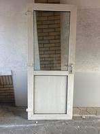 Kunststof Buitendeur met Glas, Doe-het-zelf en Verbouw, Deuren en Horren, 80 tot 100 cm, Ophalen of Verzenden, 200 tot 215 cm