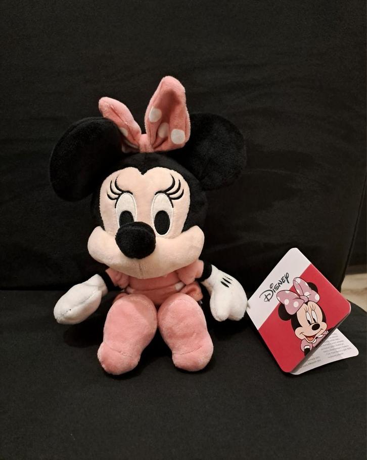 Nieuwe Disney pluche knuffel Minnie Mouse roze jurk strik, Verzamelen, Disney, Nieuw, Knuffel, Overige figuren, Ophalen of Verzenden