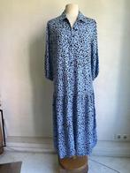 bershka maxi jurk maat L blauw zwart, Maat 42/44 (L), Bershka, Zo goed als nieuw, Onder de knie