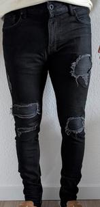 Zara Heren Zwart Destroyed Jeans Broek | Maat 42 | Katoen, Zara, Zwart, W32 (confectie 46) of kleiner, Ophalen of Verzenden