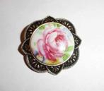 Sjaalclip Rozen Bloemen Brocant, Sieraden, Tassen en Uiterlijk, Broches, Overige materialen, Overige kleuren, Verzenden, Minder dan 4 cm