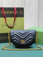 GUCCI GG Marmont Mini tas Matelassé Leather Black, Sieraden, Tassen en Uiterlijk, Tassen | Damestassen, Verzenden