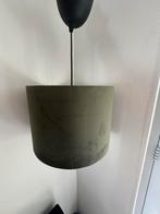 Twee fluweel donkergroen hang lampen (€10,00 per stuk), Ophalen, 25 tot 50 cm, Rond, Zo goed als nieuw