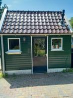Houten schuurtje met stenen opbouw en dakpannen, Tuin en Terras, Tuinhuizen, Ophalen, Schuur, Hout, 200 tot 400 cm