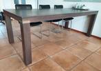 Robuuste eettafel 100x220cm, Ophalen, 100 tot 150 cm, Eikenhout, 200 cm of meer