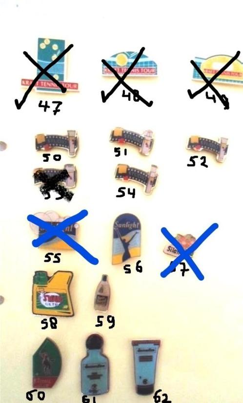 Pins. Verschillende merken. Zie Omschrijving. 0.50 per stuk, Verzamelen, Speldjes, Pins en Buttons, Zo goed als nieuw, Speldje of Pin