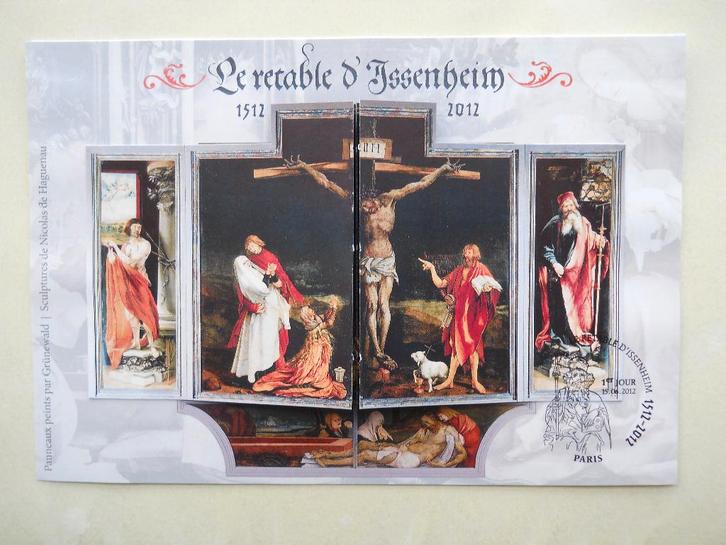 Frankrijk 2012 Le feuillet Retable d'Issenheim YvF4675 gest., Postzegels en Munten, Postzegels | Europa | Frankrijk, Gestempeld