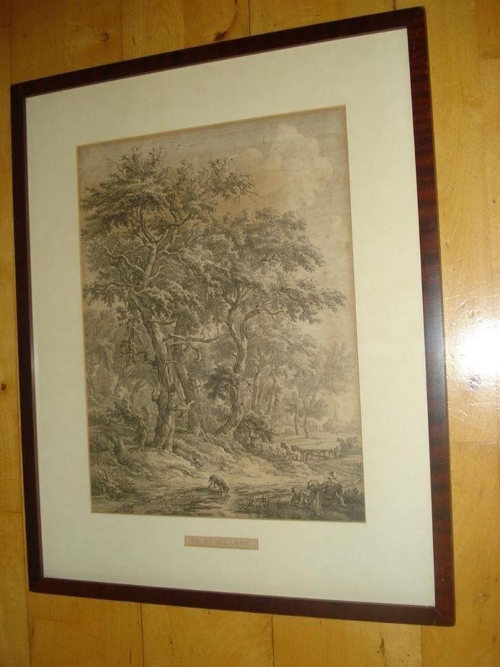 Hendrik Zwegman naar Egbert van Drielst, ets, rond 1800, Antiek en Kunst, Kunst | Etsen en Gravures, Ophalen of Verzenden