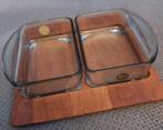 KH Kastrup Holmegaard vintage teak serveertray schaaltjes, Antiek en Kunst, Antiek | Schalen, Ophalen of Verzenden