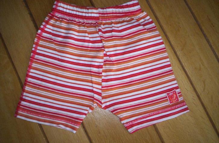 Tricot broekje legging rood streep maat 80, Kinderen en Baby's, Babykleding | Maat 80, Meisje, Broekje, Ophalen of Verzenden