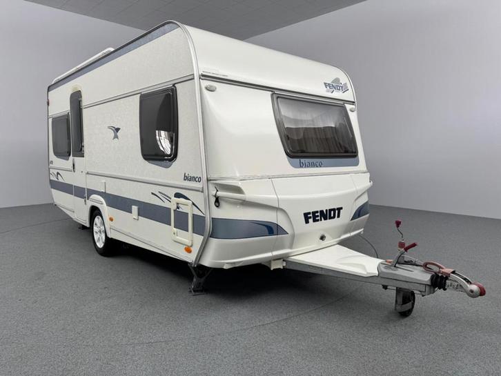 Fendt Bianco 470 TFB Mover Panoramaluifel Fdrager, Caravans en Kamperen, Caravans, Bedrijf, tot en met 4, Rondzit, Fendt, Lengtebed