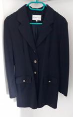 Colbert, donkerblauw, 100%wol, zgan. Mt 14. Merk Gina., Kleding | Dames, Jasjes, Kostuums en Pakken, Blauw, Zo goed als nieuw