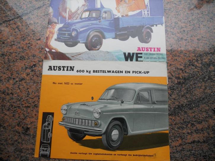 Brochures Austin 5, Boeken, Auto's | Folders en Tijdschriften, Gelezen, Overige merken, Ophalen of Verzenden