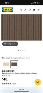 Ikea Besta BJÖRKÖVIKEN deuren - 6 stuks ZGAN, Huis en Inrichting, Keuken | Keukenelementen, Minder dan 50 cm, Bruin, Ophalen of Verzenden
