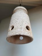 Vintage Mid Century stenen hanglamp lamp Beige, Overige materialen, Verzenden, Vintage, Zo goed als nieuw