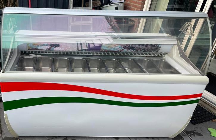 Schepijsvitrine 9 baks Framec, Zakelijke goederen, Horeca | Food, IJs, Ophalen