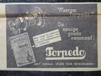 Krantenknipsel/ Advertentie ;Torpedo de Eenige goede Remnaaf, Ophalen of Verzenden, 1920 tot 1940, Nederland, Knipsel(s)