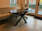 OVALE ZWART MARMEREN EETTAFEL 180/90, Huis en Inrichting, Tafels | Eettafels, Ophalen, 50 tot 100 cm, Zo goed als nieuw, 150 tot 200 cm