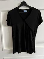 Basic zwart wikkel shirt • M • John Cabot, Ophalen of Verzenden, Zo goed als nieuw, Zwart, Korte mouw