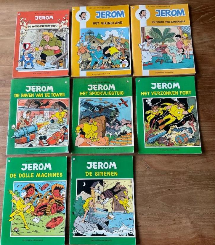 Jerom strips in 1 koop Willy Vandersteen 1e drukken 8 stuks, Boeken, Stripboeken, Zo goed als nieuw, Meerdere stripboeken, Ophalen of Verzenden