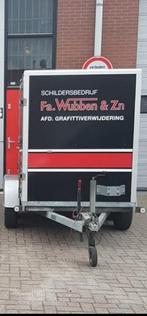 Aanhanger gesloten annsems met karcher hogedrukreiniger, Ophalen