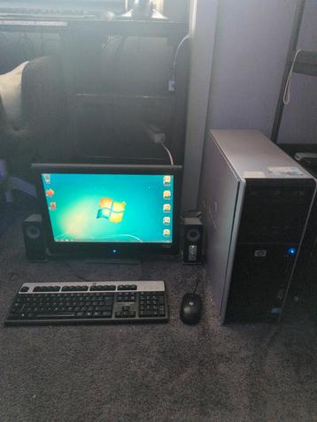 HP Windows 7 PC met toebehoren en Office! beschikbaar voor biedingen