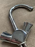 Grohe kraan warm koud 16 cm zilver kleurig chroom, Ophalen, Gebruikt, Chroom, Kraan