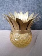 Theelichthouder/vaas ananas 15 cm x 15 cm, Ophalen of Verzenden, Overige materialen, Minder dan 25 cm